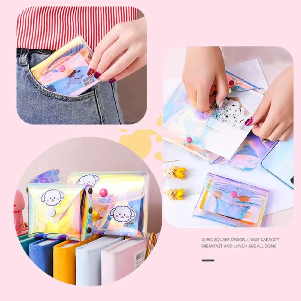 High Quality Transparent Pocket Wallet Waterproof PVC Storage Bag Multifunctional Clear Storage Pouch Men&Women