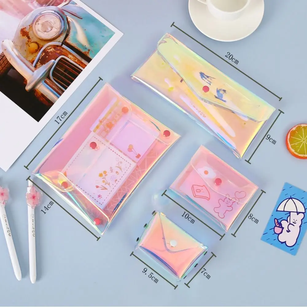 High Quality Transparent Pocket Wallet Waterproof PVC Storage Bag Multifunctional Clear Storage Pouch Men&Women