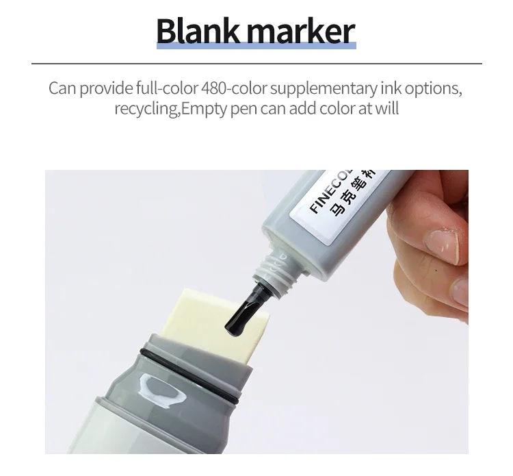 Finecolour 20mm Wide Markers Set POP Alcohol Line Sketching Art Markers Pen Drawing For Drawing Art Supplies EF105