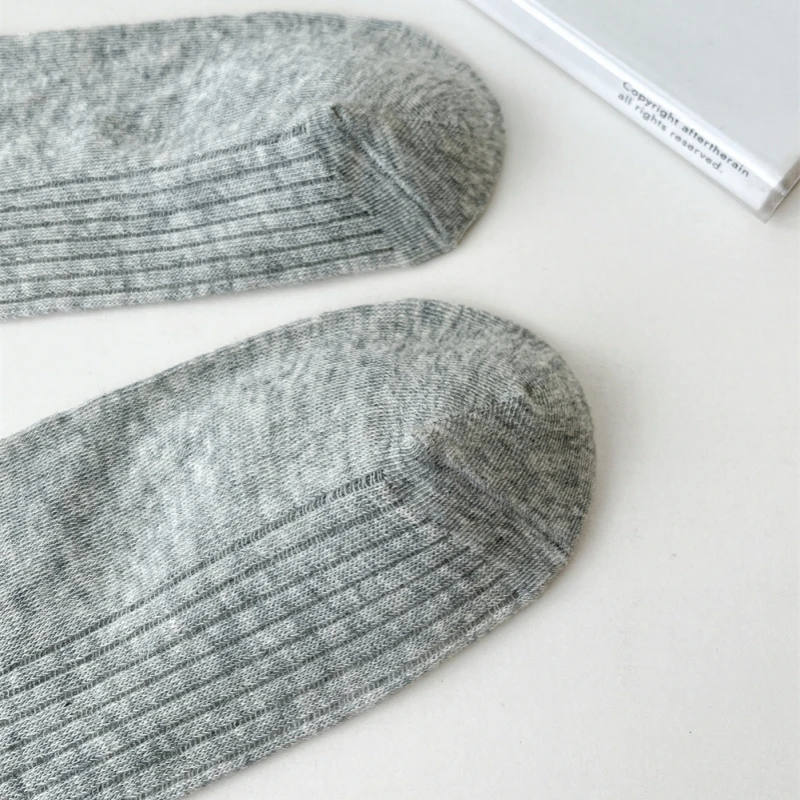 Horetong Lolita Long Socks Women Fashion JK Sweet Girls Thin Japanese Solid Color Socks Cotton Breathable Female Spring Summer