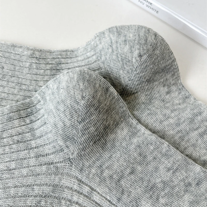 Horetong Lolita Long Socks Women Fashion JK Sweet Girls Thin Japanese Solid Color Socks Cotton Breathable Female Spring Summer