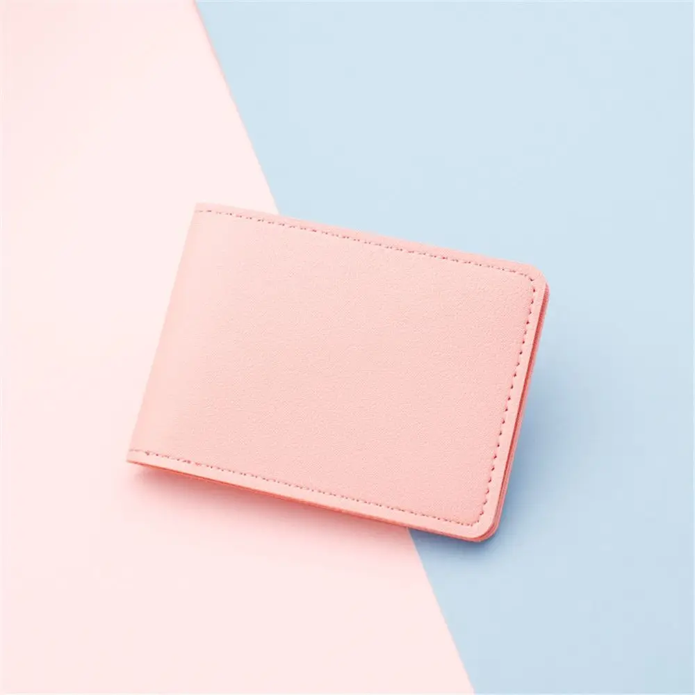 Mini ID Card Holders Business Credit Card Holder PU Leather Organizer Card Bag Men/Women Driver's License Leather Case
