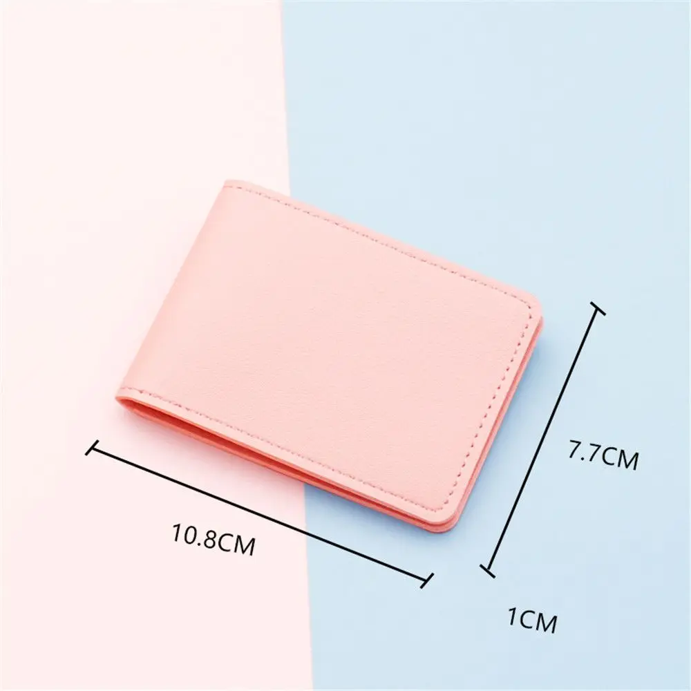 Mini ID Card Holders Business Credit Card Holder PU Leather Organizer Card Bag Men/Women Driver's License Leather Case