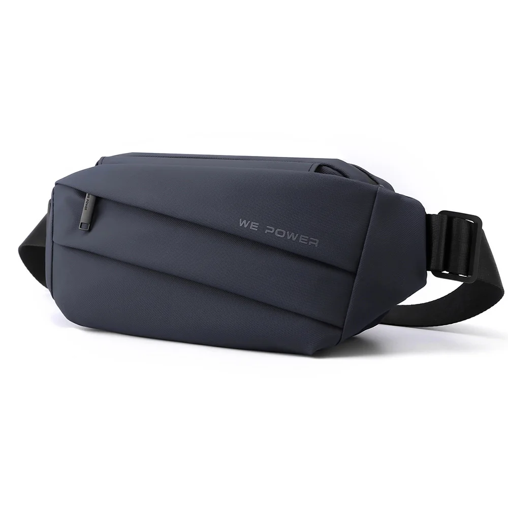Men Fanny Pack Waist Belt Bag Waterproof Nylon Multi-purpose Travel Climb Sports Fashion Male Sling Chest Bum Hip Pack Bags