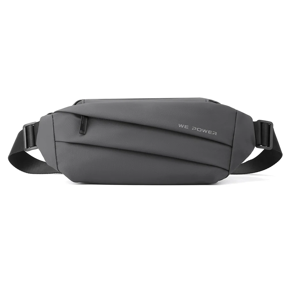 Men Fanny Pack Waist Belt Bag Waterproof Nylon Multi-purpose Travel Climb Sports Fashion Male Sling Chest Bum Hip Pack Bags