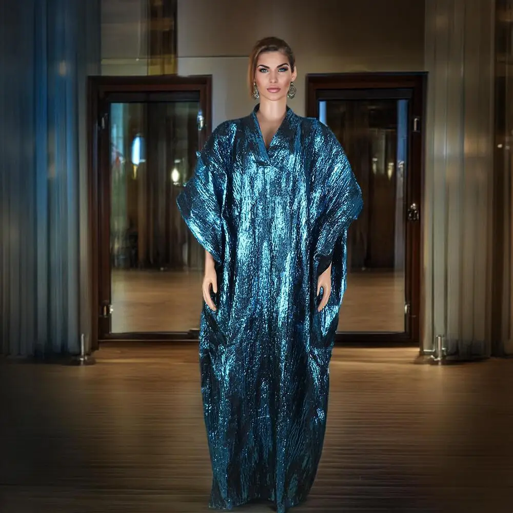 Recommend Luxury Women's Elegant Dress Jacquard Fabric African Woman Boubou Hooked Cloak Africa Clothing