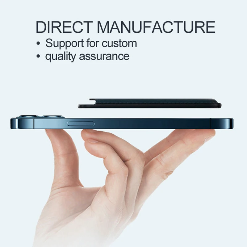 Magnetic Card Holder Wallet Stand Leather Case for Iphone 12 Card Bag for Magsafing Magnet Case Card Pocket Cover