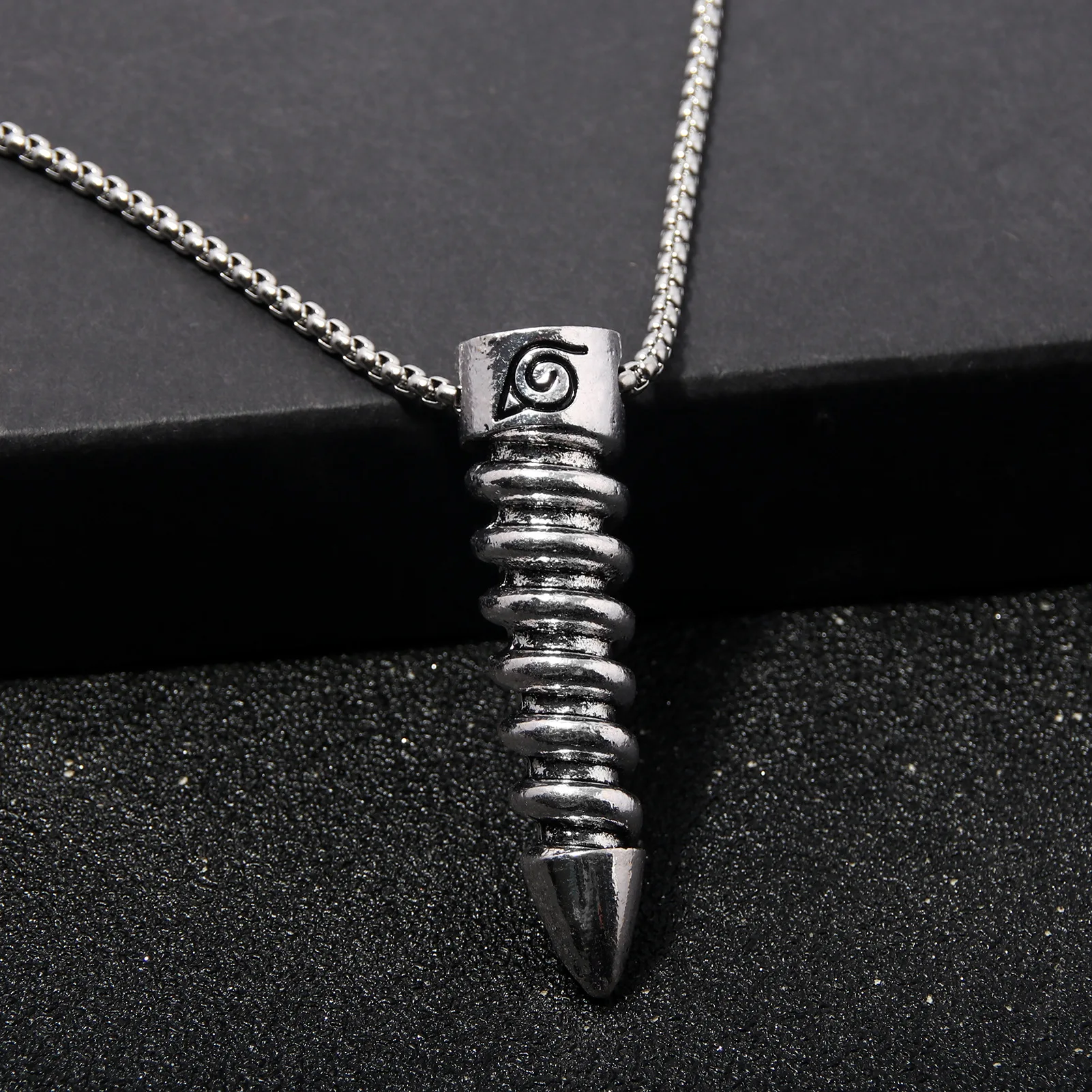 Brdwn Boruto Screws Bullet Style Cosplay Necklace
