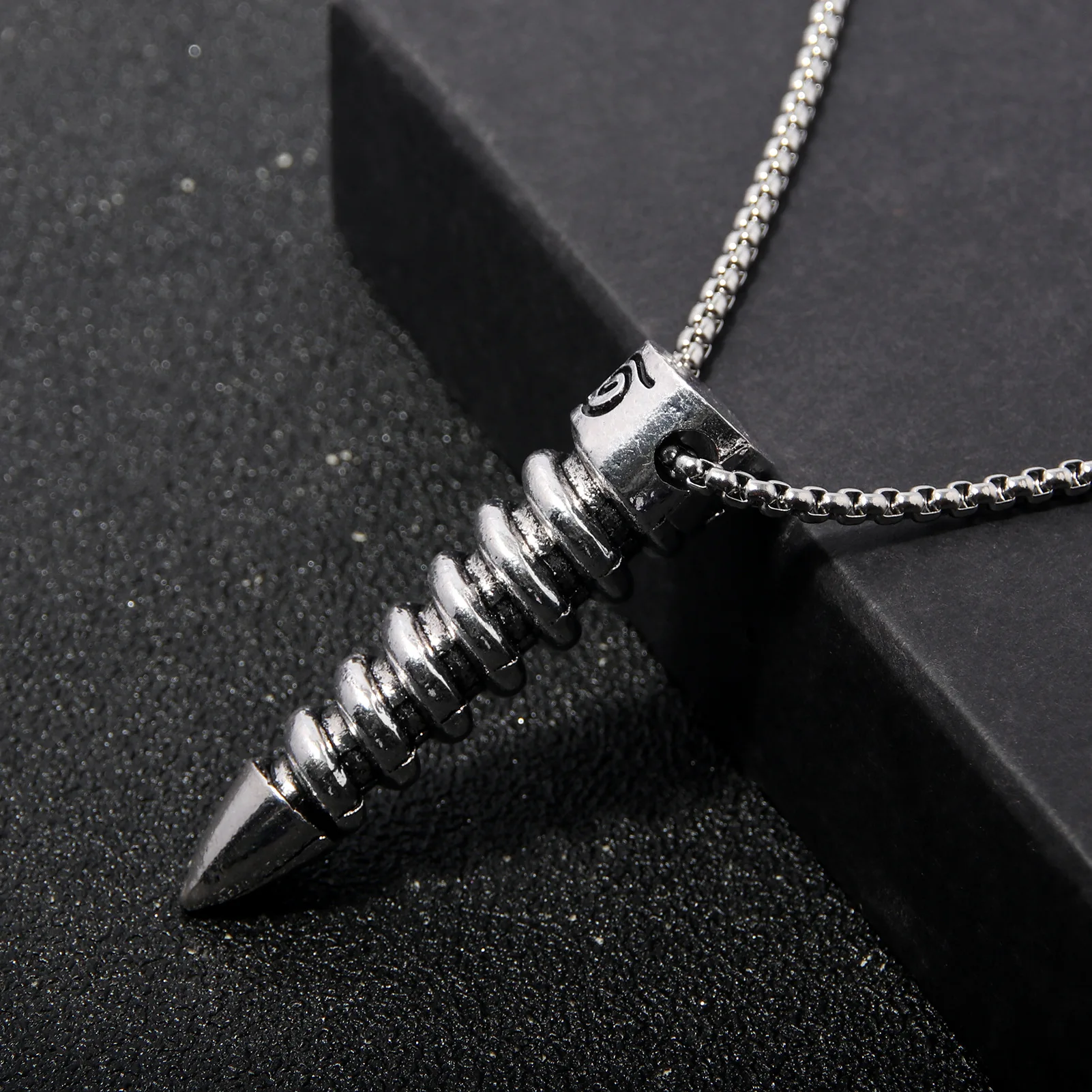 Brdwn Boruto Screws Bullet Style Cosplay Necklace