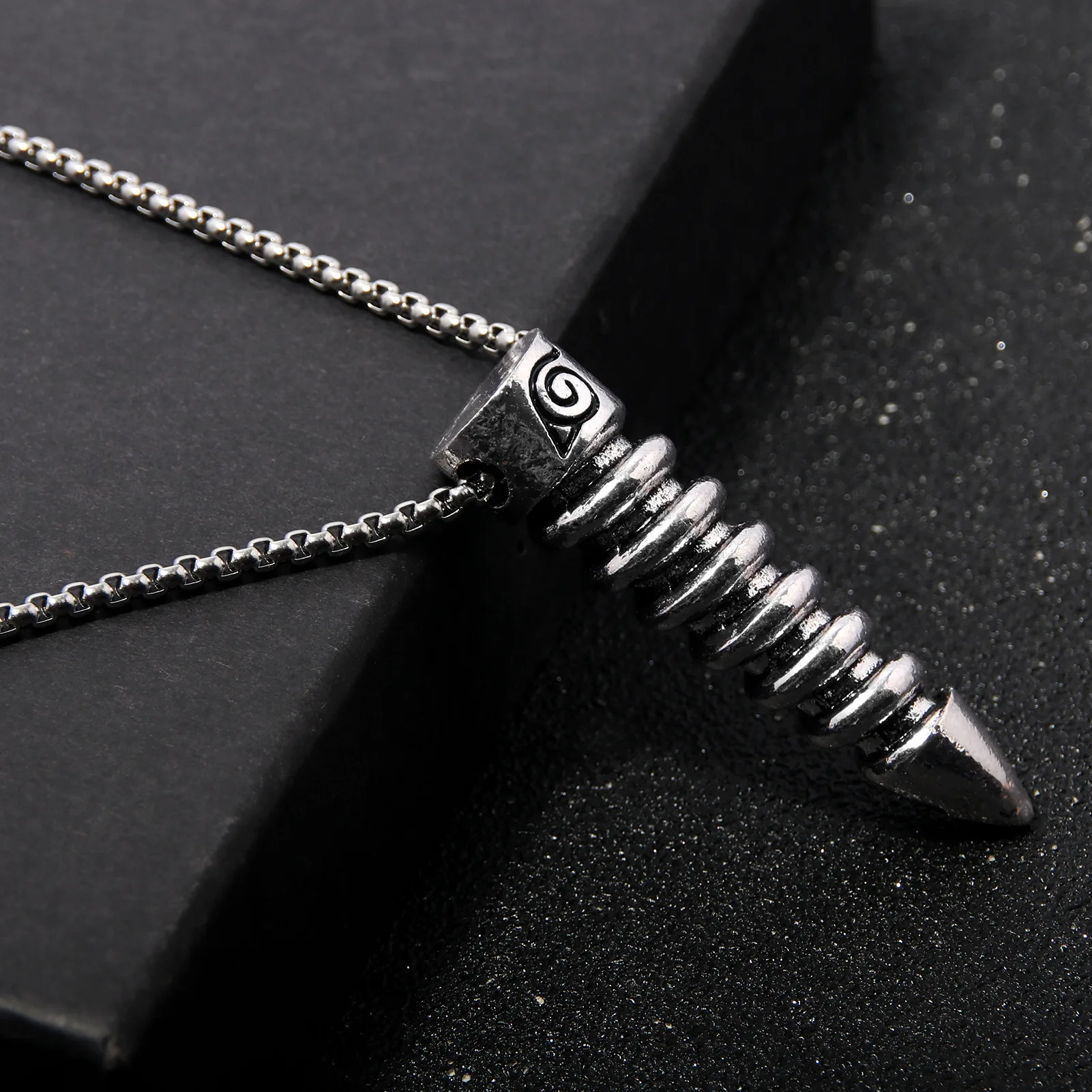 Brdwn Boruto Screws Bullet Style Cosplay Necklace