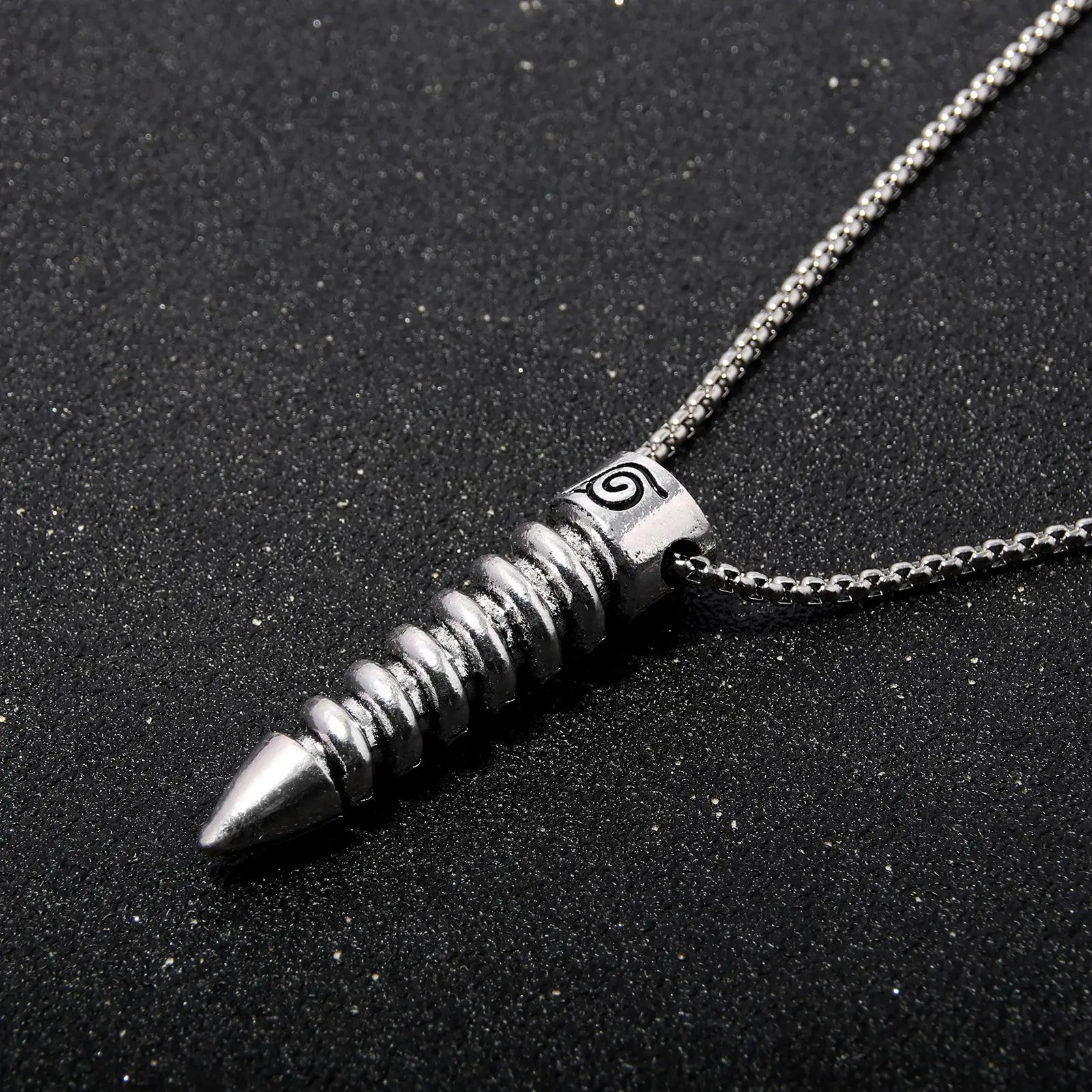 Brdwn Boruto Screws Bullet Style Cosplay Necklace