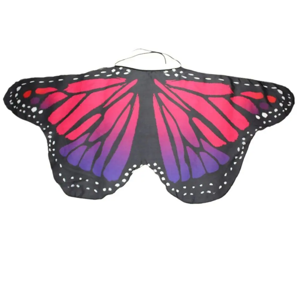 Colorful Butterfly Wings Shawl Poncho Scarf Ladies Fairy Cosplay Performance Accessories Shawl