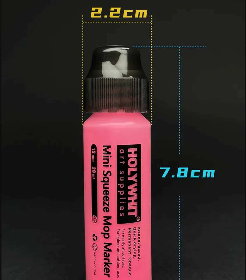 20ml Graffiti Flow Pen Paint Signature Pen 12mm Round Tip Waterproof Marker With Ink Art Supplies Fluorescent Painting Writing