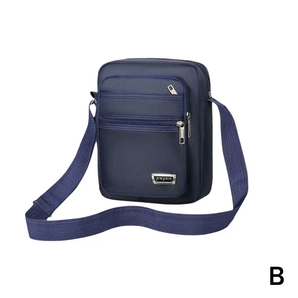 Men's Shoulder Bag Messenger Bag Casual Waterproof Oxford cloth Zipper Pocket Handbag Fashion Tote Travel Male Crossbody Bags