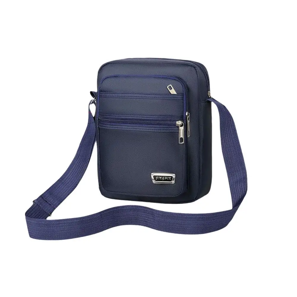 Men's Shoulder Bag Messenger Bag Casual Waterproof Oxford cloth Zipper Pocket Handbag Fashion Tote Travel Male Crossbody Bags