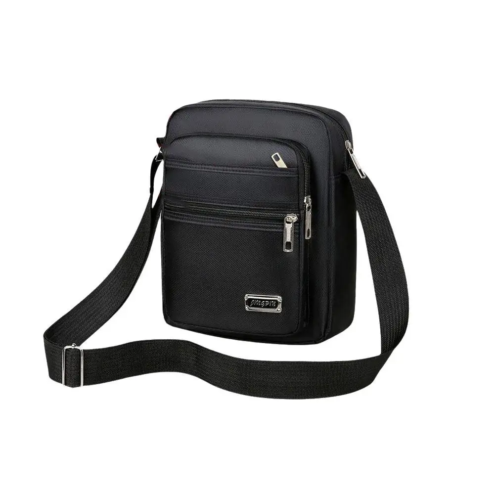 Men's Shoulder Bag Messenger Bag Casual Waterproof Oxford cloth Zipper Pocket Handbag Fashion Tote Travel Male Crossbody Bags