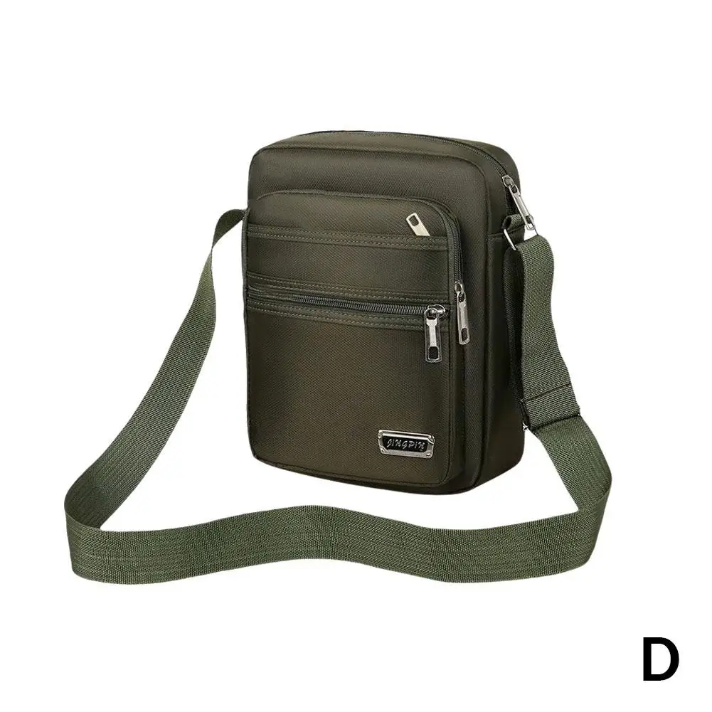 Men's Shoulder Bag Messenger Bag Casual Waterproof Oxford cloth Zipper Pocket Handbag Fashion Tote Travel Male Crossbody Bags