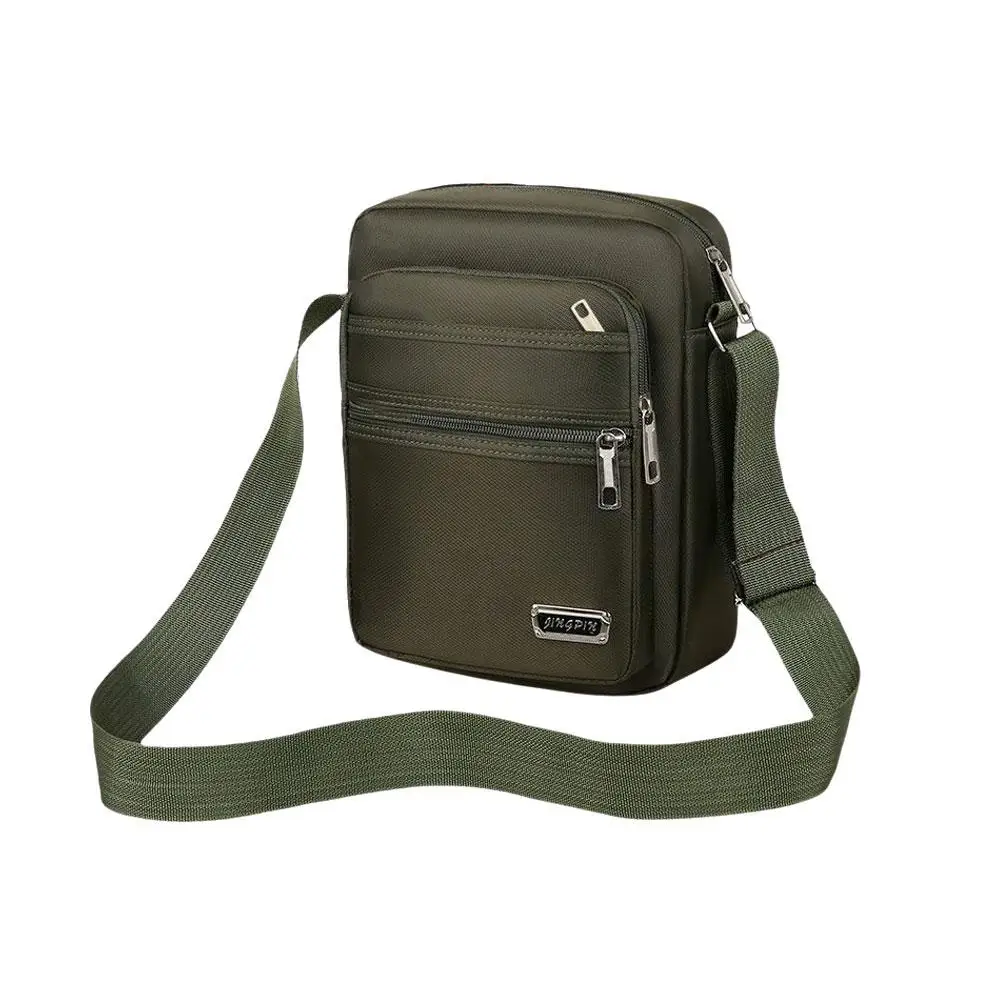 Men's Shoulder Bag Messenger Bag Casual Waterproof Oxford cloth Zipper Pocket Handbag Fashion Tote Travel Male Crossbody Bags