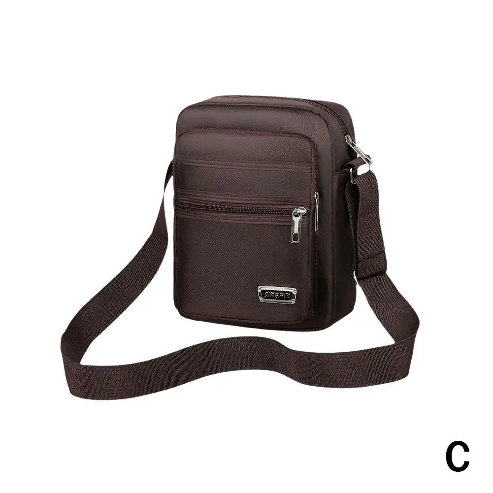Men's Shoulder Bag Messenger Bag Casual Waterproof Oxford cloth Zipper Pocket Handbag Fashion Tote Travel Male Crossbody Bags