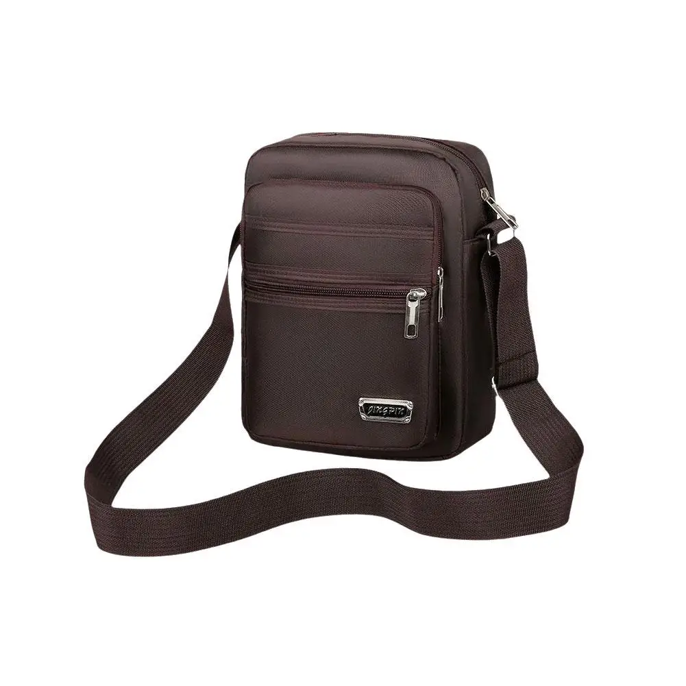 Men's Shoulder Bag Messenger Bag Casual Waterproof Oxford cloth Zipper Pocket Handbag Fashion Tote Travel Male Crossbody Bags