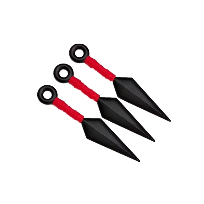 3pcs Anime Ninja Darts Cosplay Hatake Kakashi Uchiha Sasuke Kunai Shuriken Akatsuki Throwing Weapon Props Toy Gift