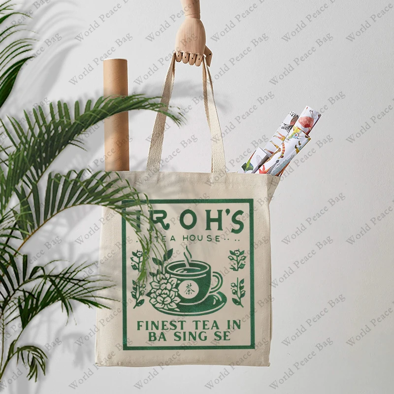 1 PC Uncle Iroh's Tea House Avatar the Last Airbender Tote Bag, Atla Tote Bag, Atla Gift, Jasmine Dragon Tea, Best Gift For Her