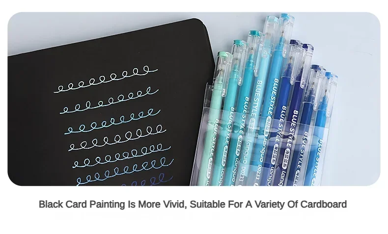 Languo 198/6 PCS Drawing Highlighter Morandi Gel Pen Diary Scrapbook Painting DIY Gel Pen Office School Supplies Stationery