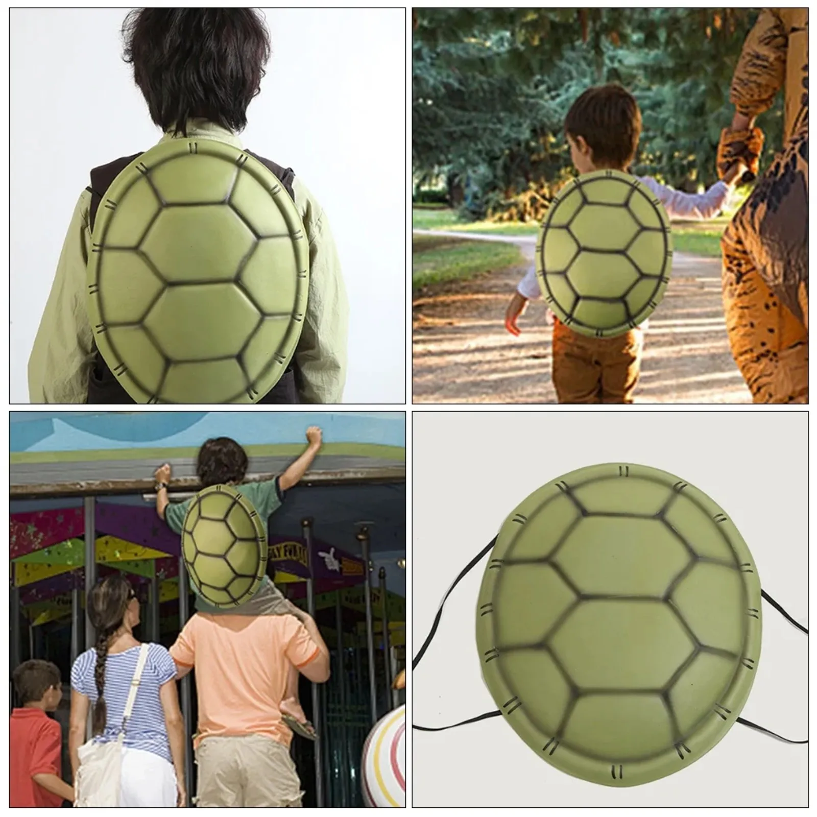 Halloween Turtle Shells Cosplay Simulation Tortoise Shells Photo Props for Role Play Party Performance Costumes Ninja