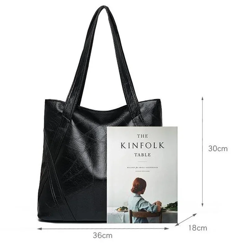 PU Zipper High Quality Women's Shoulder Bag 2024 Soft Faced Large Capacity Fashionable Commuting Women's Shoulder Bag