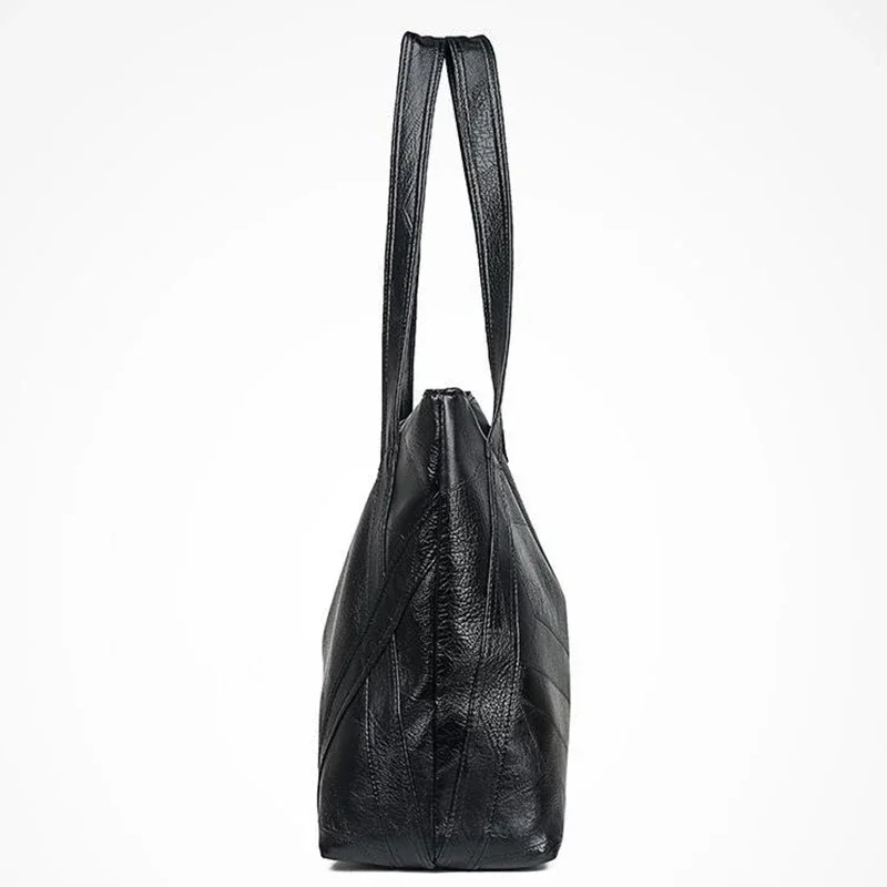 PU Zipper High Quality Women's Shoulder Bag 2024 Soft Faced Large Capacity Fashionable Commuting Women's Shoulder Bag