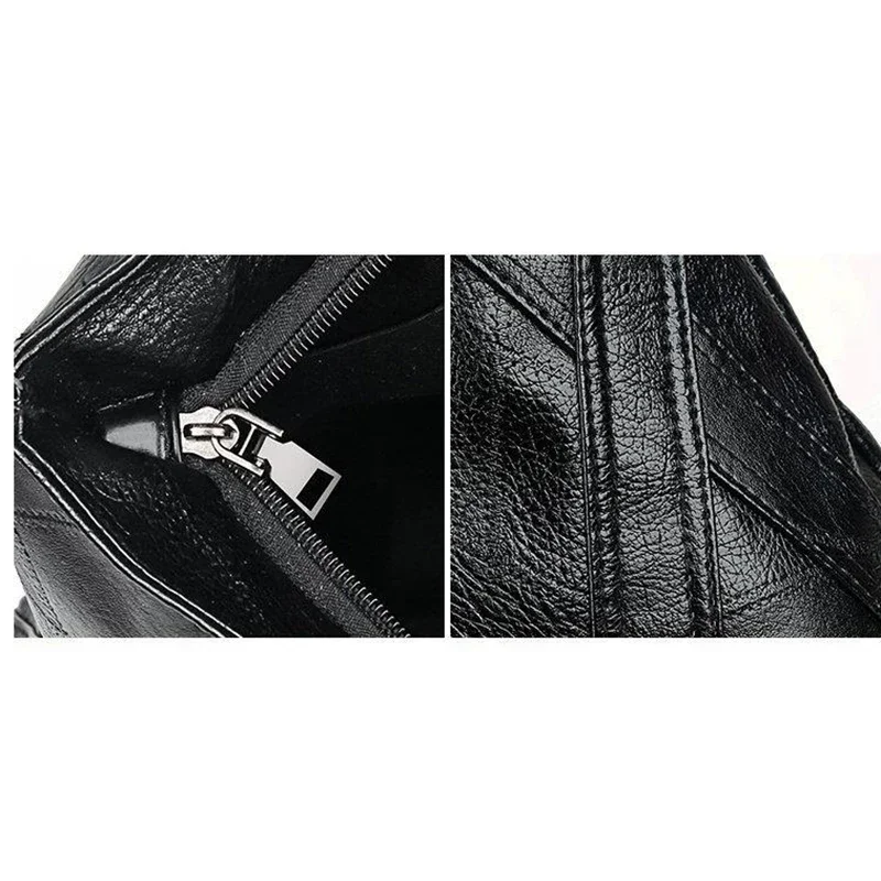 PU Zipper High Quality Women's Shoulder Bag 2024 Soft Faced Large Capacity Fashionable Commuting Women's Shoulder Bag