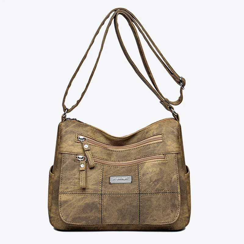 Women's Canvas Shoulder Bag Fashion Multi-functional Outdoor Shoulder Bag Women's Commuter Large Capacity Shoulder Bag Crossbody
