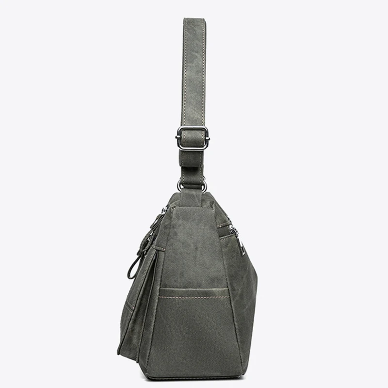 Women's Canvas Shoulder Bag Fashion Multi-functional Outdoor Shoulder Bag Women's Commuter Large Capacity Shoulder Bag Crossbody