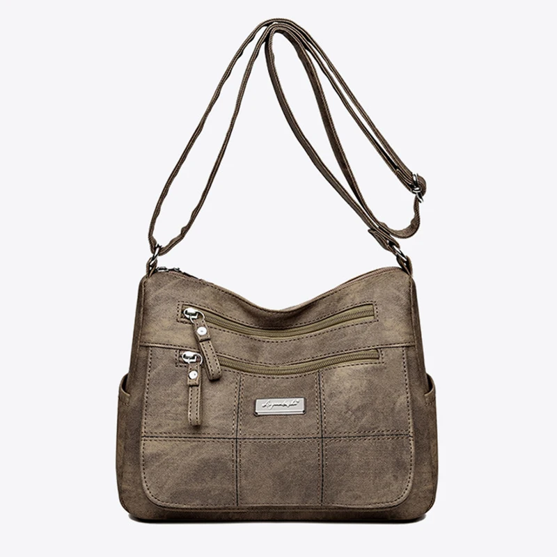 Women's Canvas Shoulder Bag Fashion Multi-functional Outdoor Shoulder Bag Women's Commuter Large Capacity Shoulder Bag Crossbody