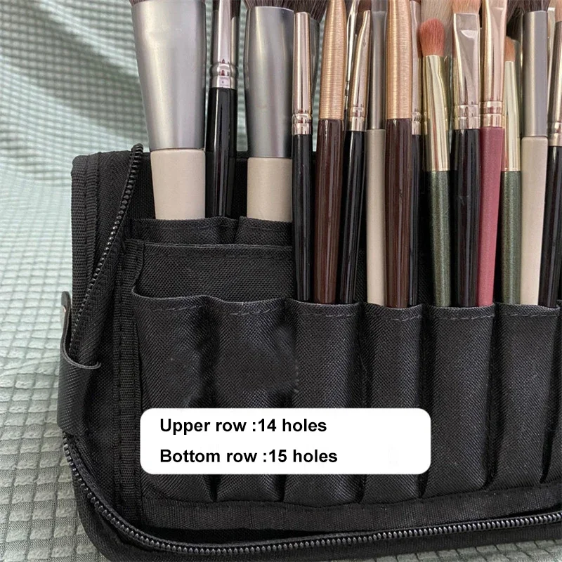 Women Foldable Makeup Brush Bag Organizer Female Travel Cosmetic Toiletry Case for Beauty Tools Wash Accessories Pouch