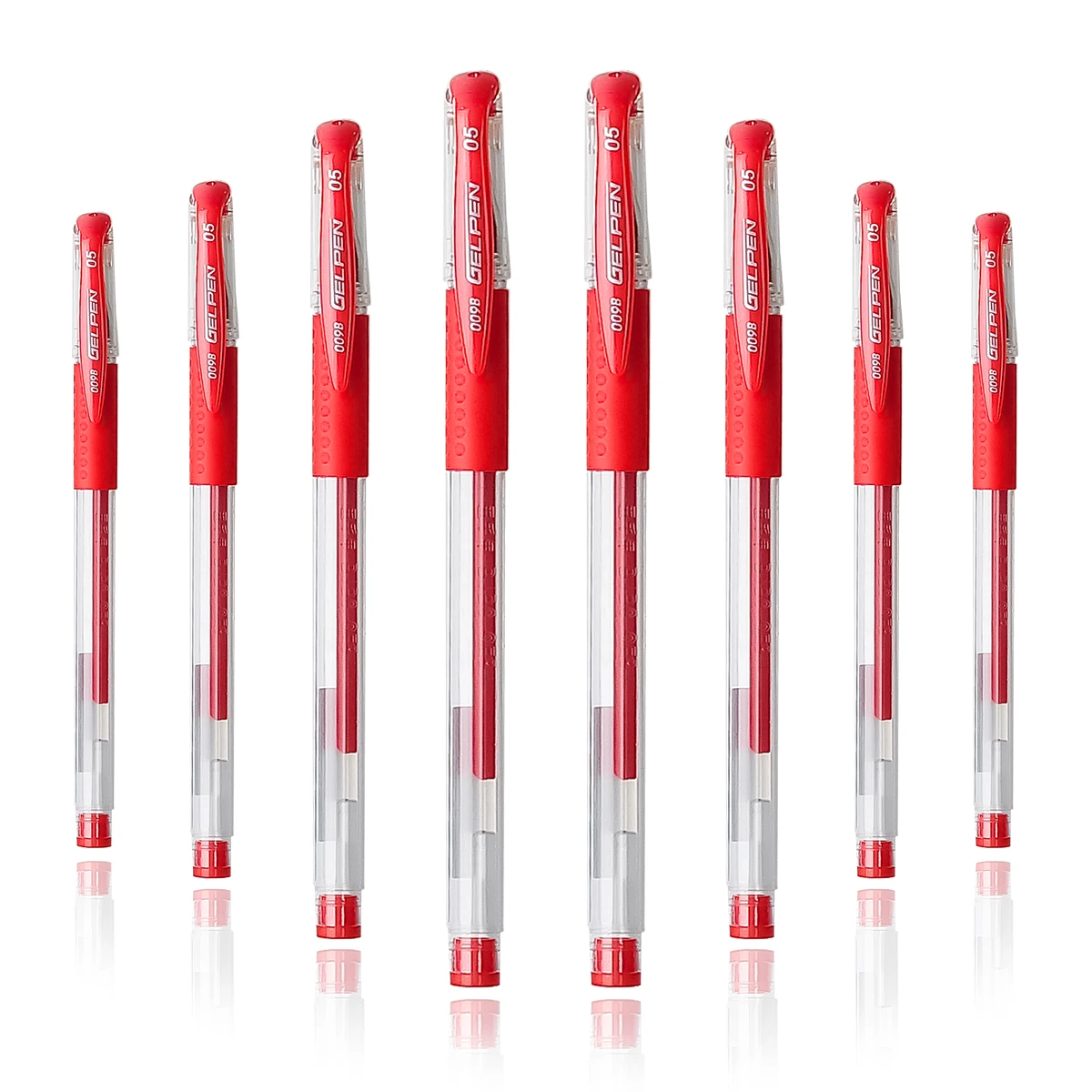 WQN-4/8/12pcs Gel Ink Pen Rollerball Pen Set Office Supplies Red Ink Color 0.5mm Ballpoint Pen Student School Stationery