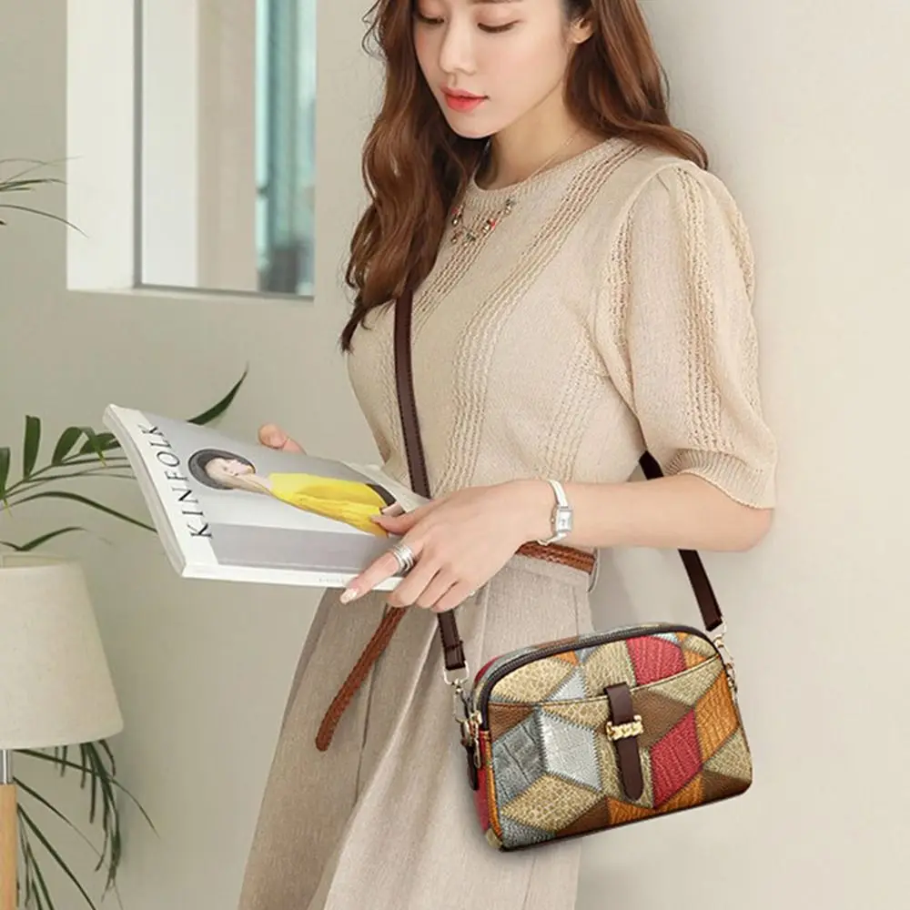 Large Capacity Shoulder Bags Daily PU Lether Crossbody Bags Mom's Bag Women Female