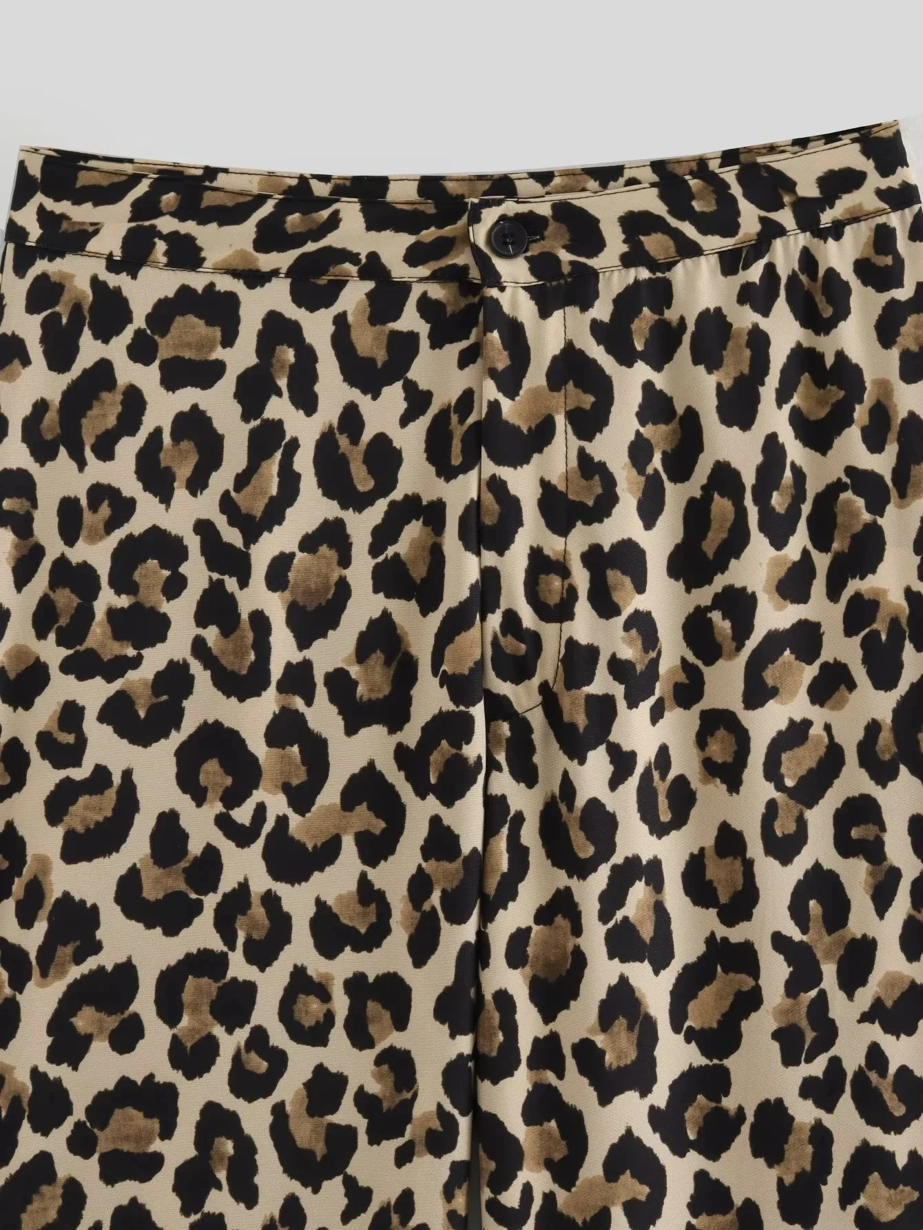 HXAO Vintage Leopard Pants Women High Waist Animal Print Baggy Pants Woman Streetwear Summer Wide Pants Retro Women's Trousers