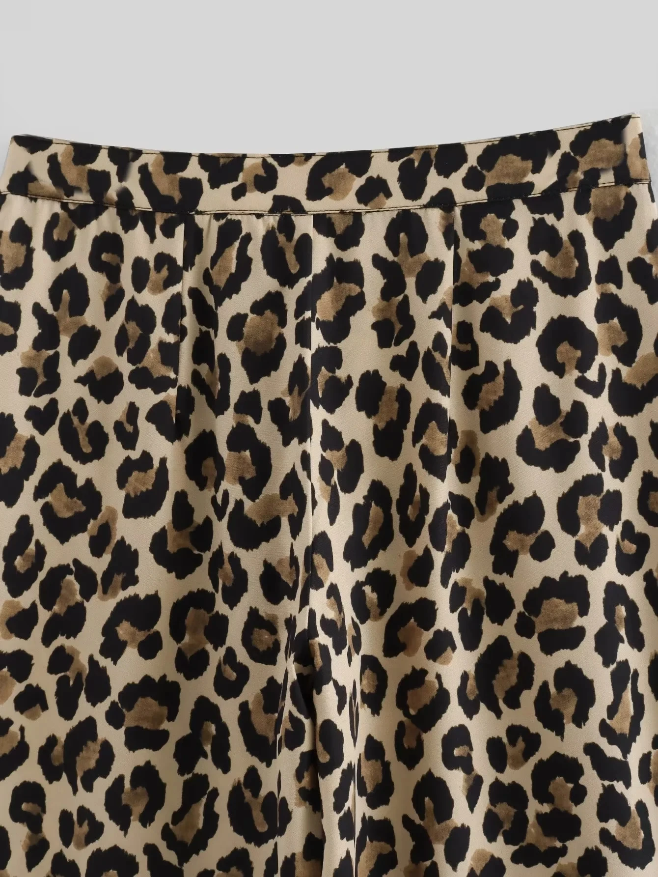 HXAO Vintage Leopard Pants Women High Waist Animal Print Baggy Pants Woman Streetwear Summer Wide Pants Retro Women's Trousers