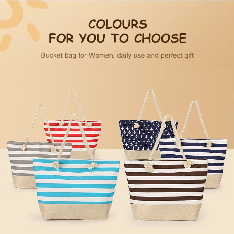 Beach Bags For Women Extra Large Beach Tote Sandproof Swim Pool Totes Bag Vacation Handbag