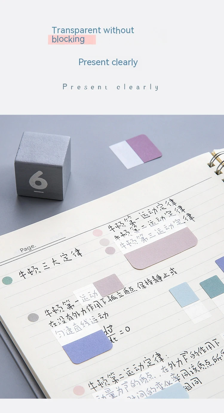 Sticky Note Transparent Sticky Note Index Tabs Arrow Flags Sticky Note for Page Marker Planner Stickers Office School