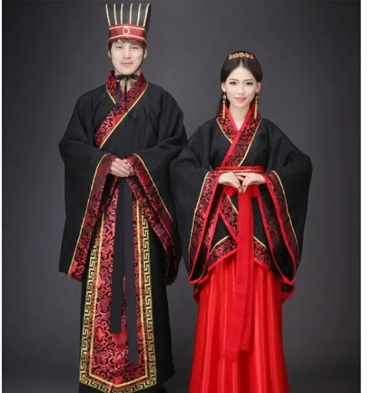 Long Sleeves Hanfu Long Dress Patchwork Ancient Style Chinese Traditional Costumes Performance Skirt Cheongsam Chinese Tang Suit