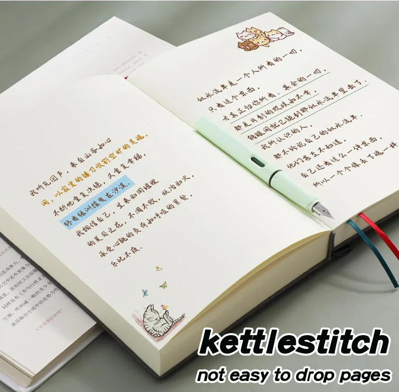 Super Thick Notebook (760pages) A5 Creativity Stationery Blank Notepads Pu cover School Office Supplies (Sketching and Graffiti)