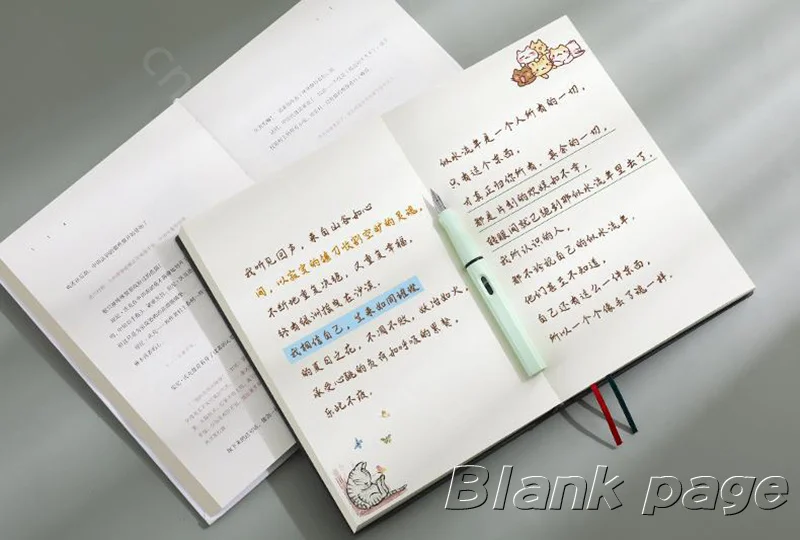 Super Thick Notebook (760pages) A5 Creativity Stationery Blank Notepads Pu cover School Office Supplies (Sketching and Graffiti)