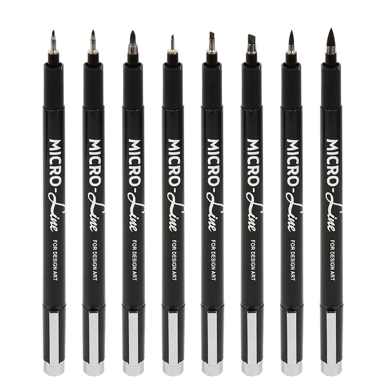 Hand Lettering Pens, Calligraphy Brush Pen, Pigment Liner Micron Pen Black Markers Set for Artist Sketch, Technical, Beginners