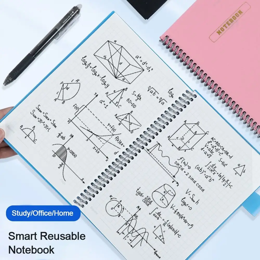 A5 Erasable Notebook Paper Reusable Smart Wirebound Notebook Portable Waterproof Notepad Spiral Note Book