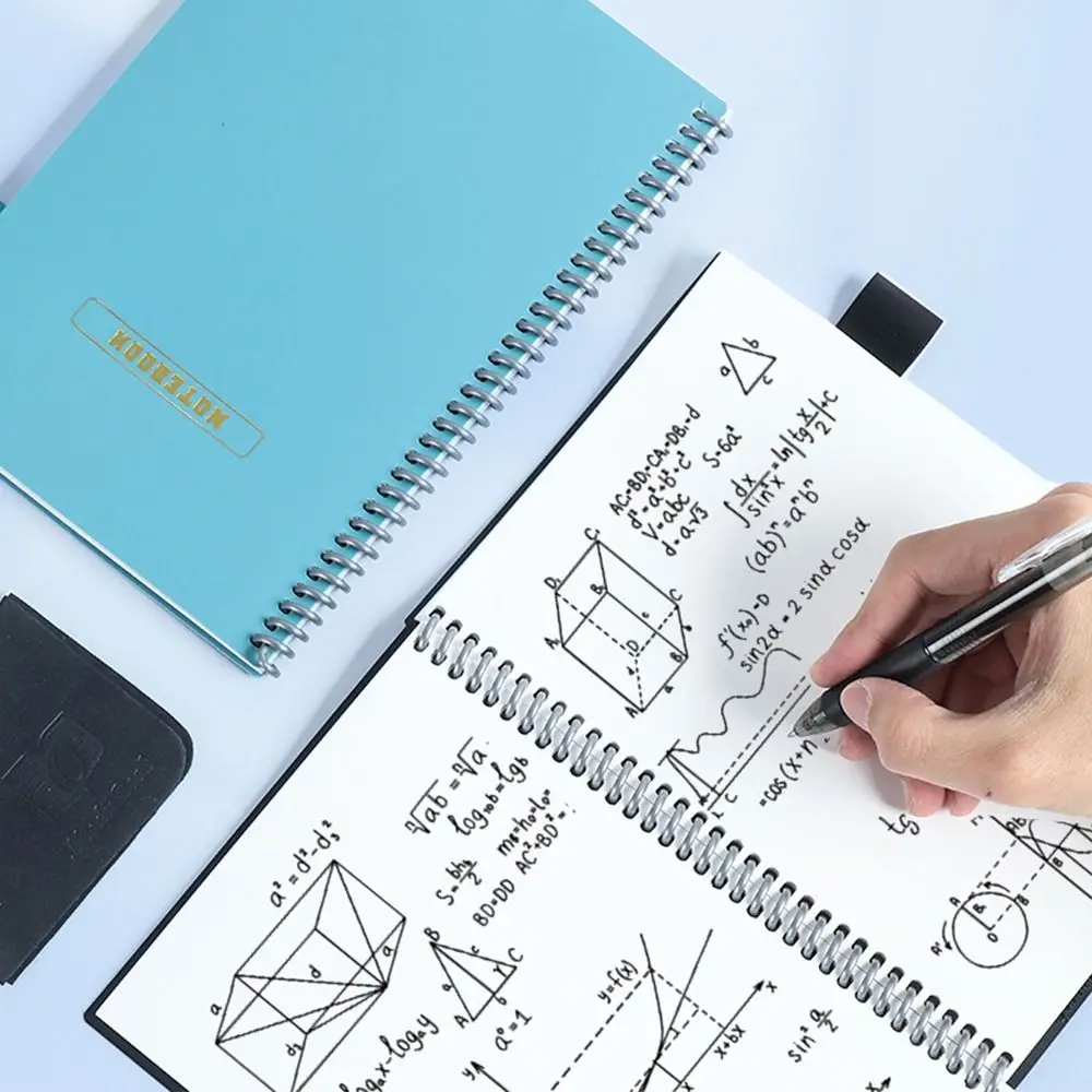 A5 Erasable Notebook Paper Reusable Smart Wirebound Notebook Portable Waterproof Notepad Spiral Note Book