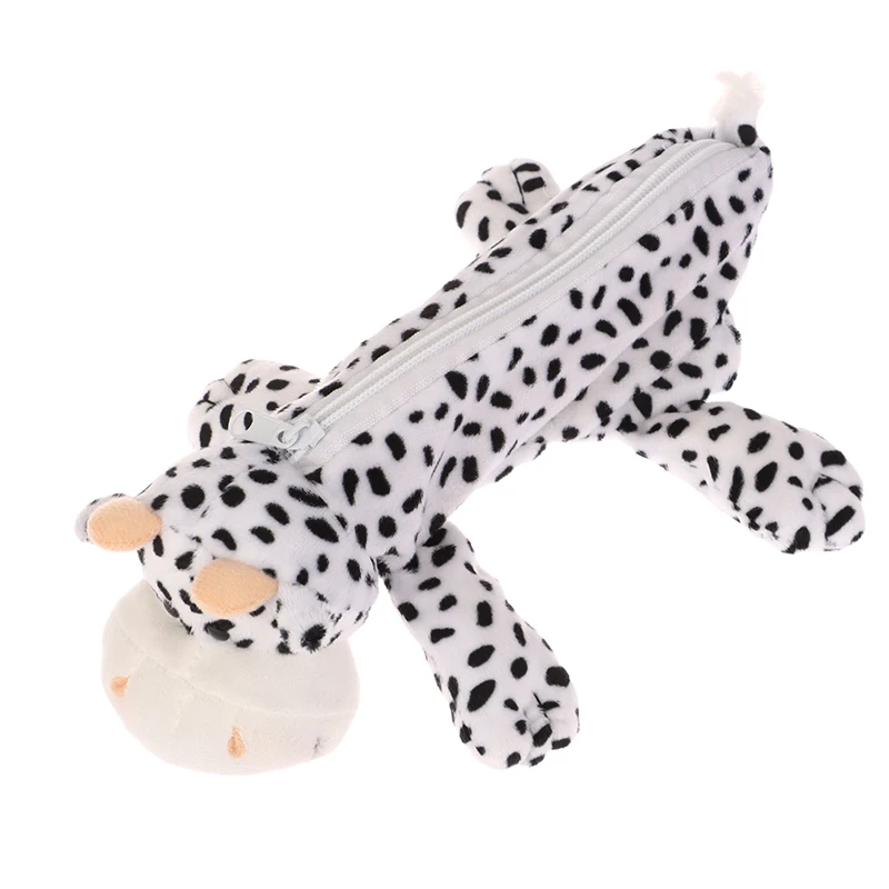Cartoon Animal Pencil Case Lion Tiger Bear Plush Doll Pen Pouch Cosmetic Bag Desktop Storage Bag School Supplies Stationery Box
