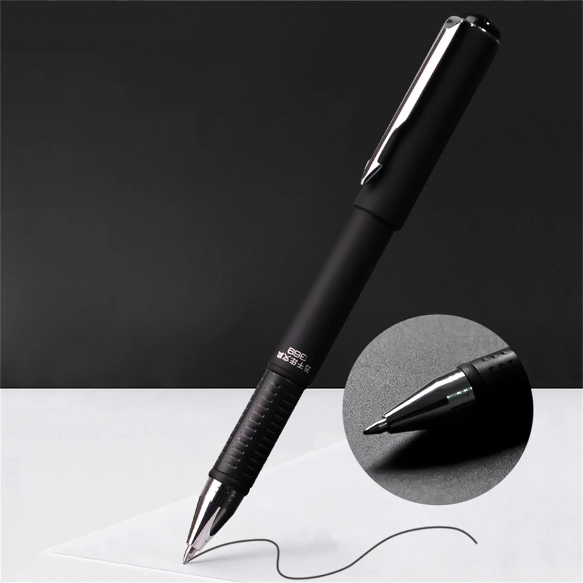 WQN Frosted Rolling Ball Neutral Pen -0.7mm Pen Tip Soft And Smooth,High-Quality Ink Signature Pen,Office Carbon Black Blue Pen