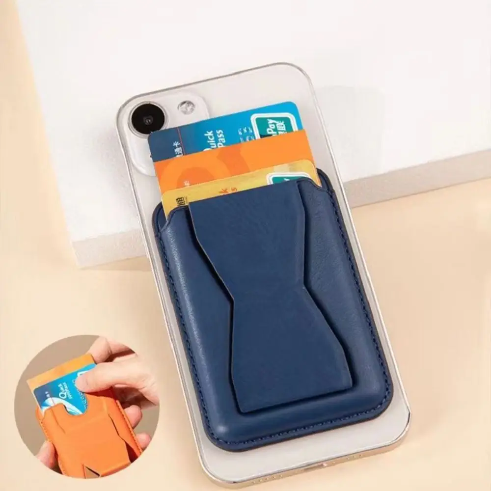 For Magsafe Wallet Phone Card Holder Safety Accessories Wallet Case Anti-theft Leather Card Bag for iPhone 15 14 13 ProMax